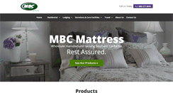 Desktop Screenshot of mbcmattress.com